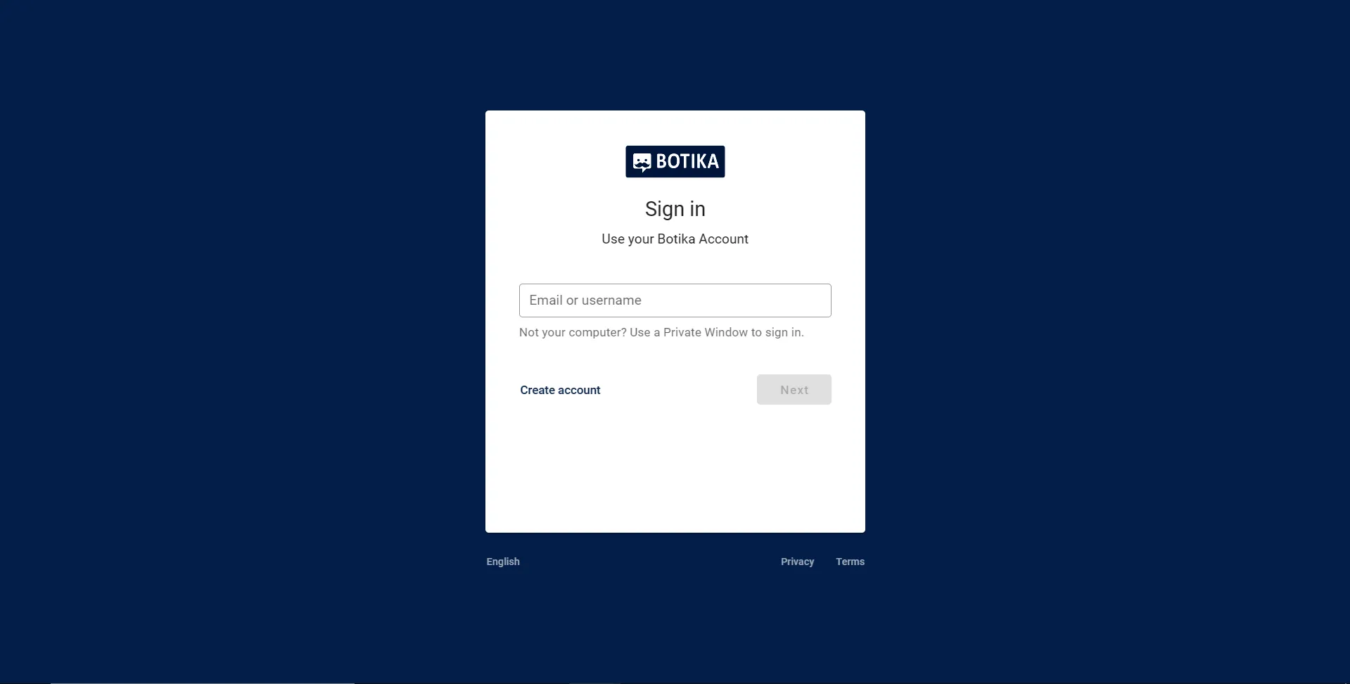 Step 1: Enter your login credentials on the login page