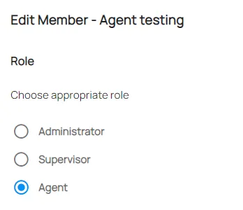 update role member or department's member