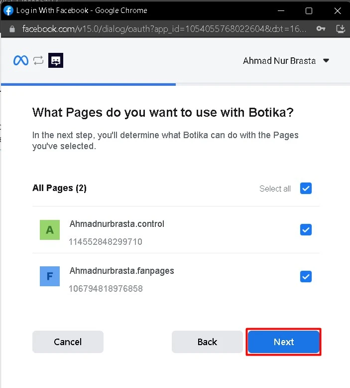 Step 5: Instagram comment integration setup