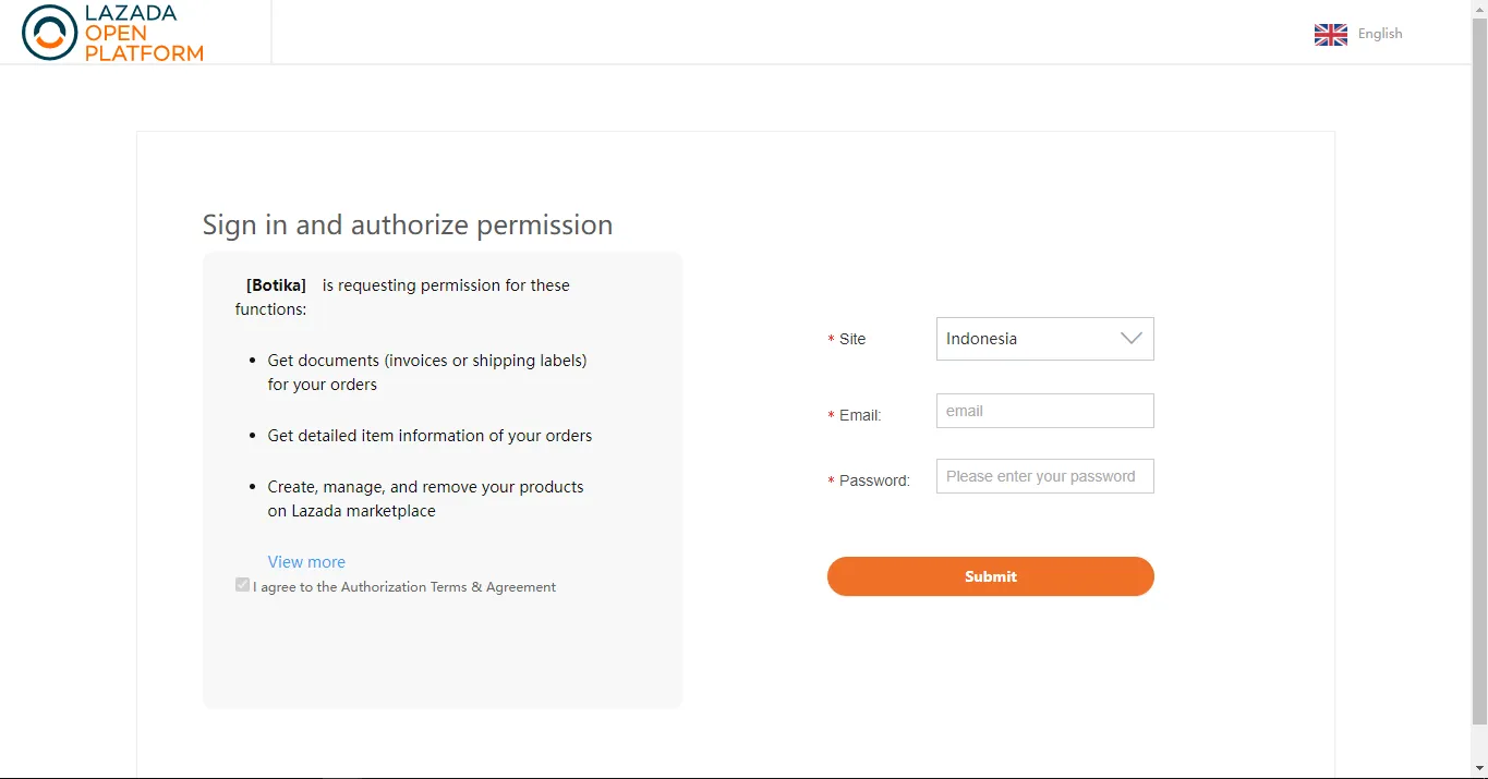 Step 3: Lazada integration setup