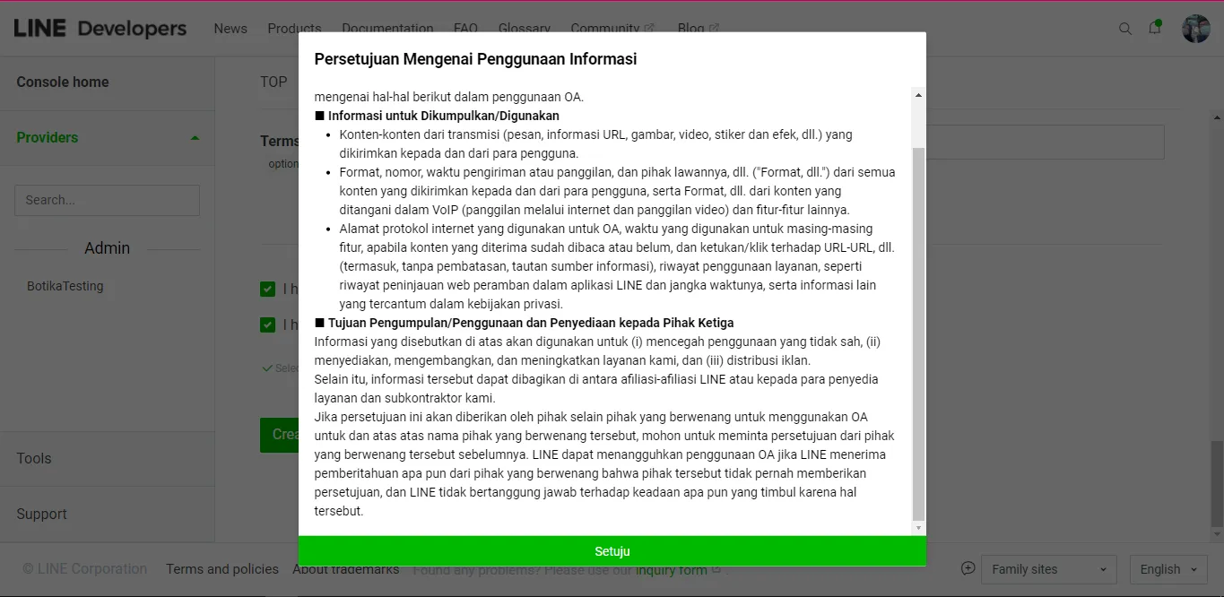 Step 11: Line integration setup