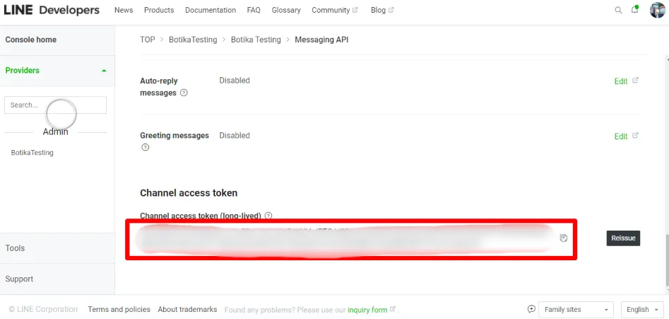 Step 17: Line integration setup