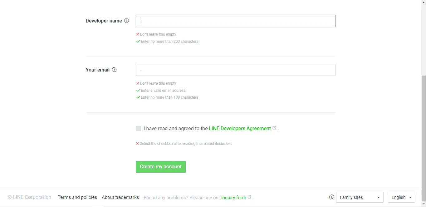 Step 4: Line integration setup