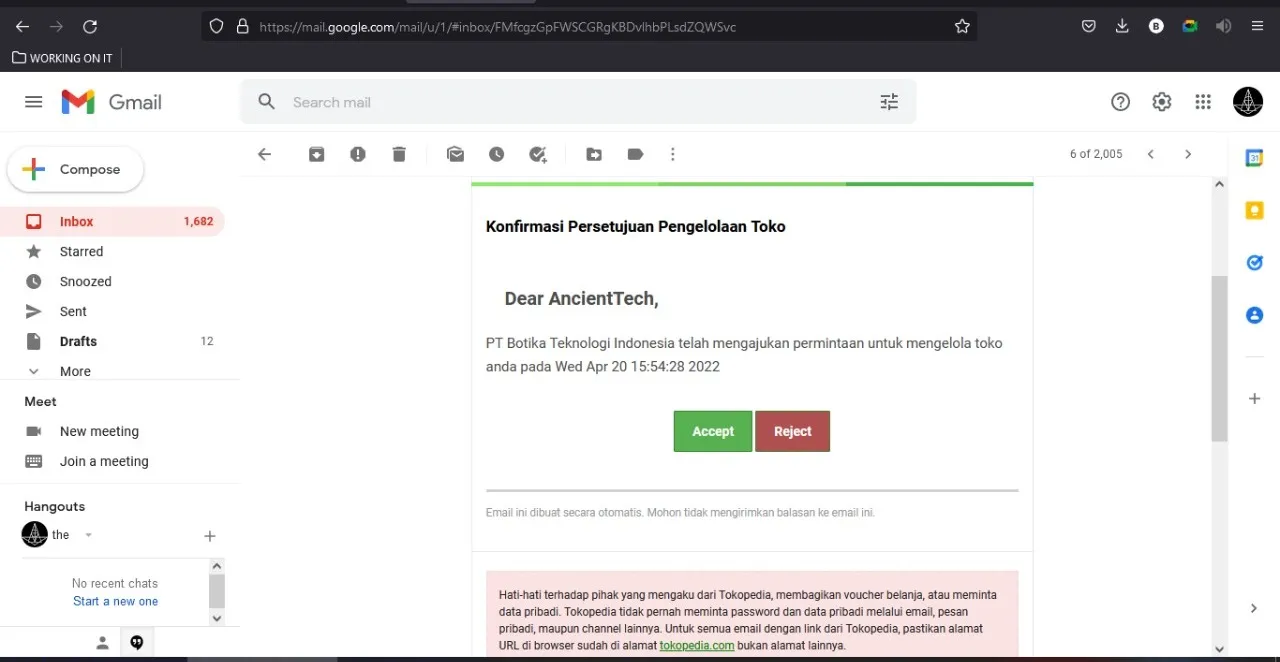 Step 4: Tokopedia integration setup