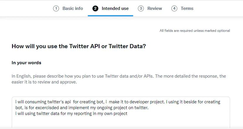 Step 6.2: Twitter integration setup